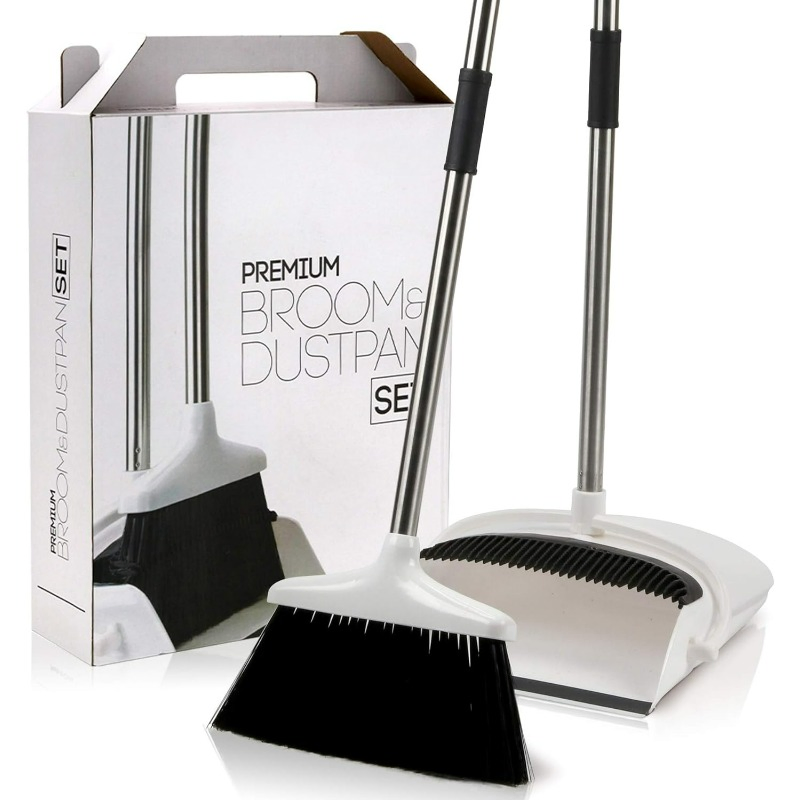 Promotional Factory Price Premium Long Handled Broom Dustpan Set Cleaning Kitchen Accessories