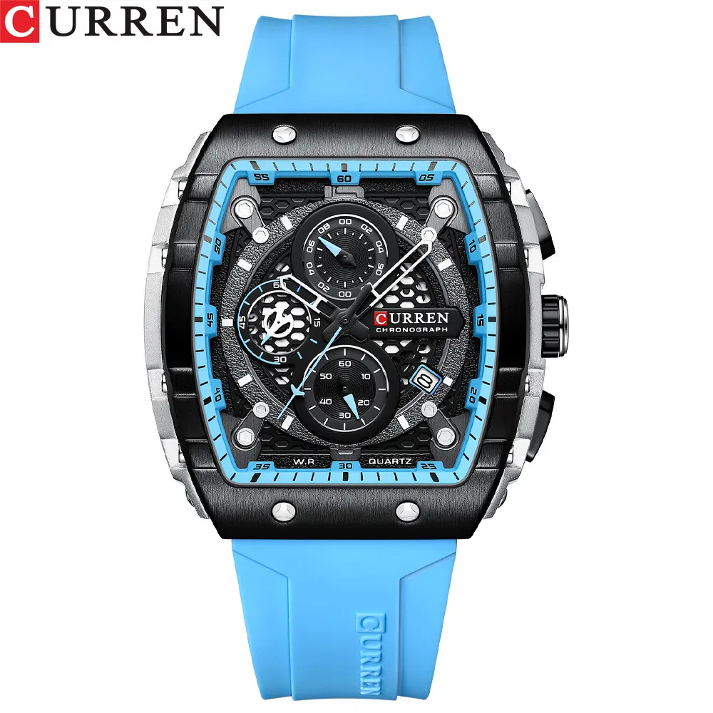 Curren 8442 Fashion Chronograph30m Waterproof Luxury Men Quartz Watches