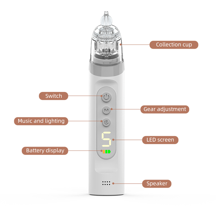 Easy to Clean Safe Electric Nasal Aspirator for Babies Multifunctional Nasal Aspirator