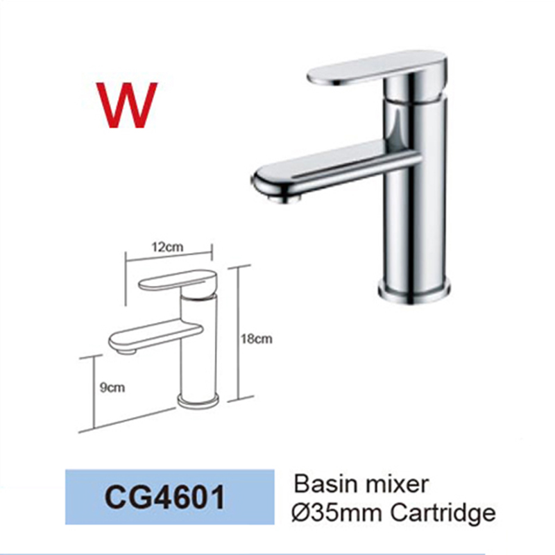 Modern Style Cold and Hot Handle Basin Watermark and Wels Faucet