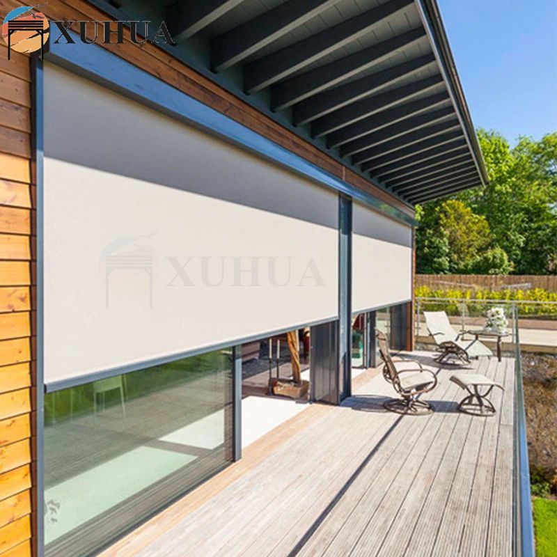 Xuhua Easily Assembled Sun Shading Roller Screen Electric Curtain Track Horizontal Blinds