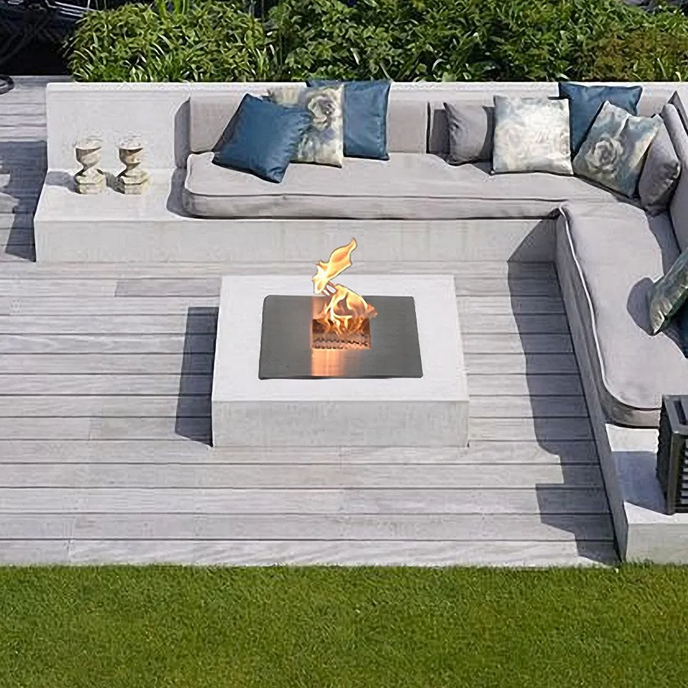 Square Manual Ethanol Fireplace Afms40