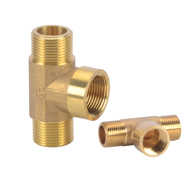 Wholesale Price Brass Fine Thread Tee Connector