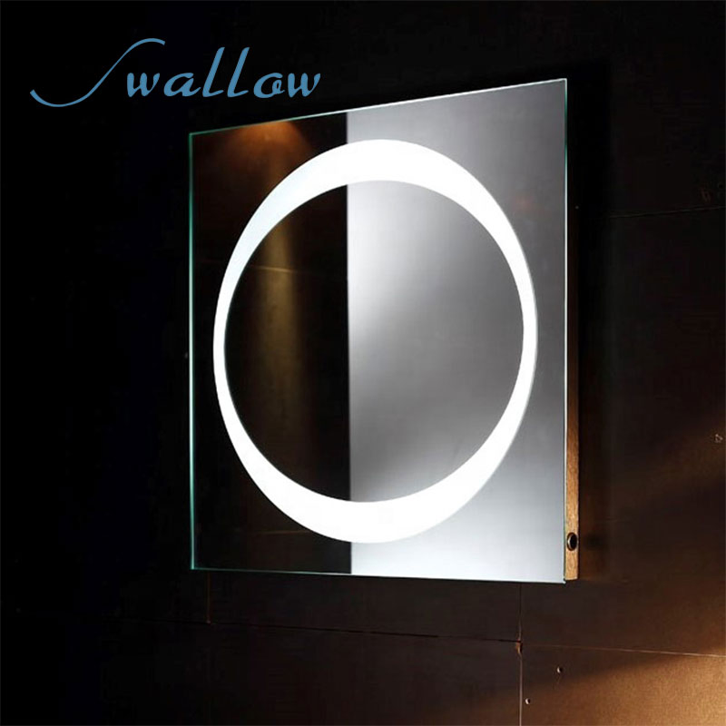 China Anti-Fog LED Bathroom Hotel Cosmetic Smart Modern Rectangle Mirror