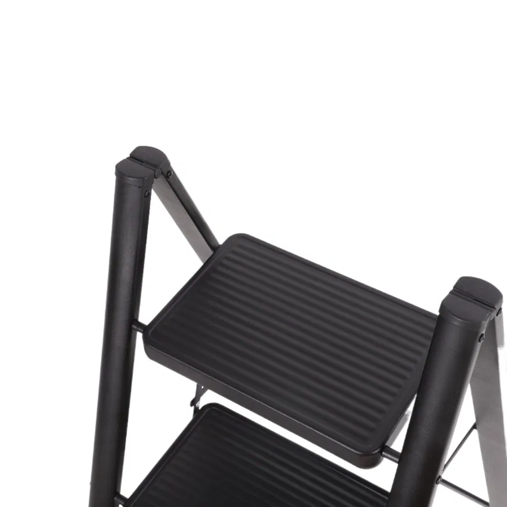 Modern Folding Step Stool Aluminum Anti Slip Wide Pedal Portable Step Ladder for Home Kitchen Lightweight Ladder