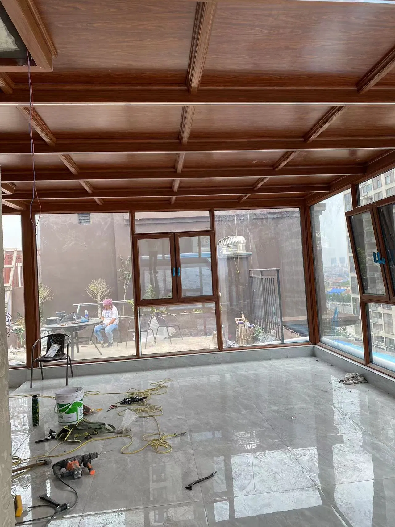 America Canada Nfrc Hurricane Proof Impact Thermal Break Casement Aluminum Glass Window