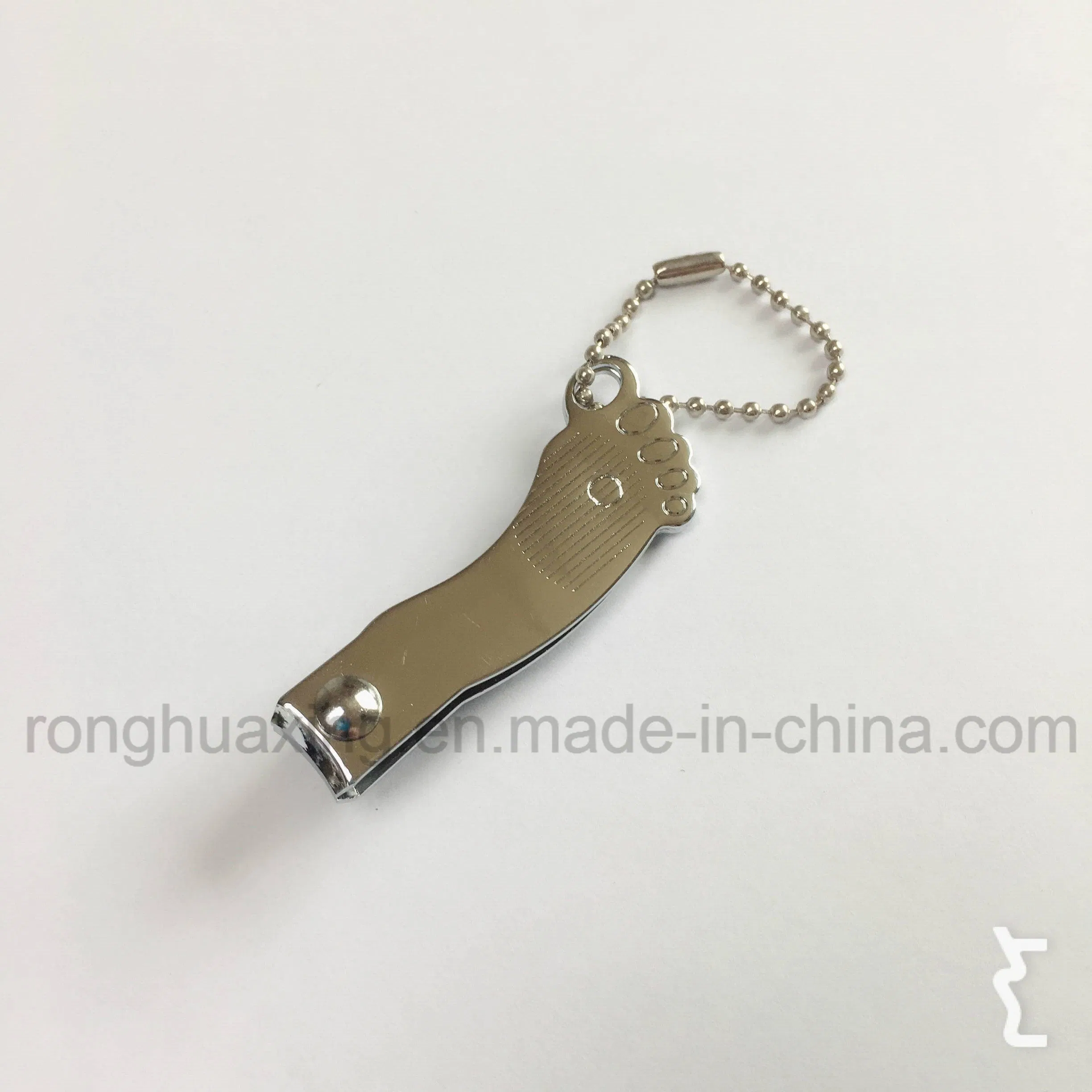 Promotion Nail Cutter with Cute Foot Shape, Laser File and Keychain