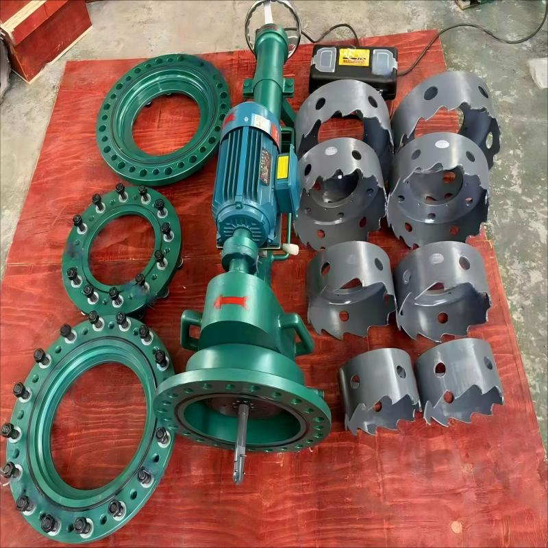 DN400-600 Pressure-Tapping Electric Pipe Hot Tapping Machine for Pipeline Renovetion Project