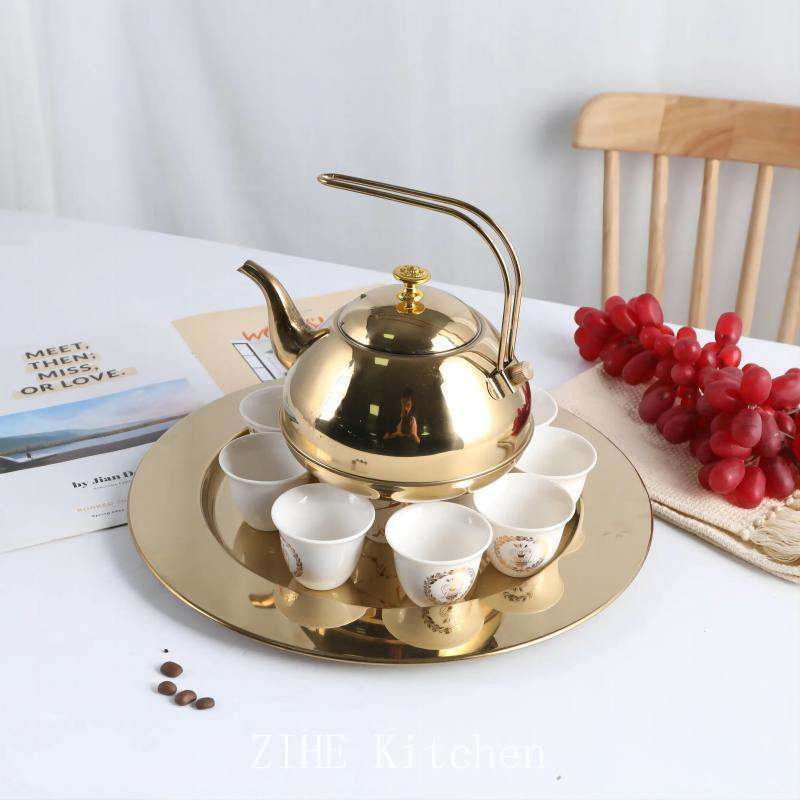 Stainless Steel Boiling Tea Kettle Large Capacity Commercial Tea Kettle