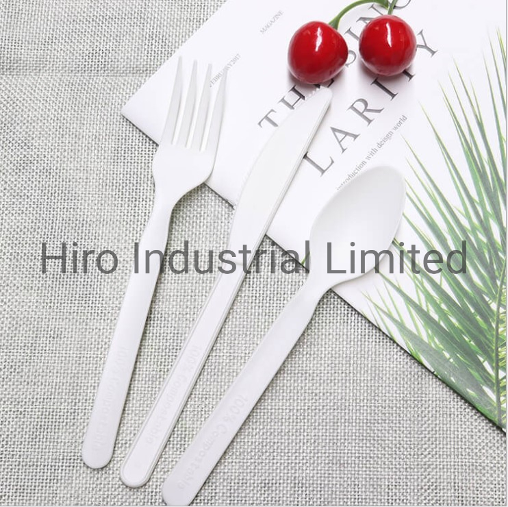 Compostable Eco-Friendly Biodegradable Corn PLA Plastic Cutlery OEM Manufacturer