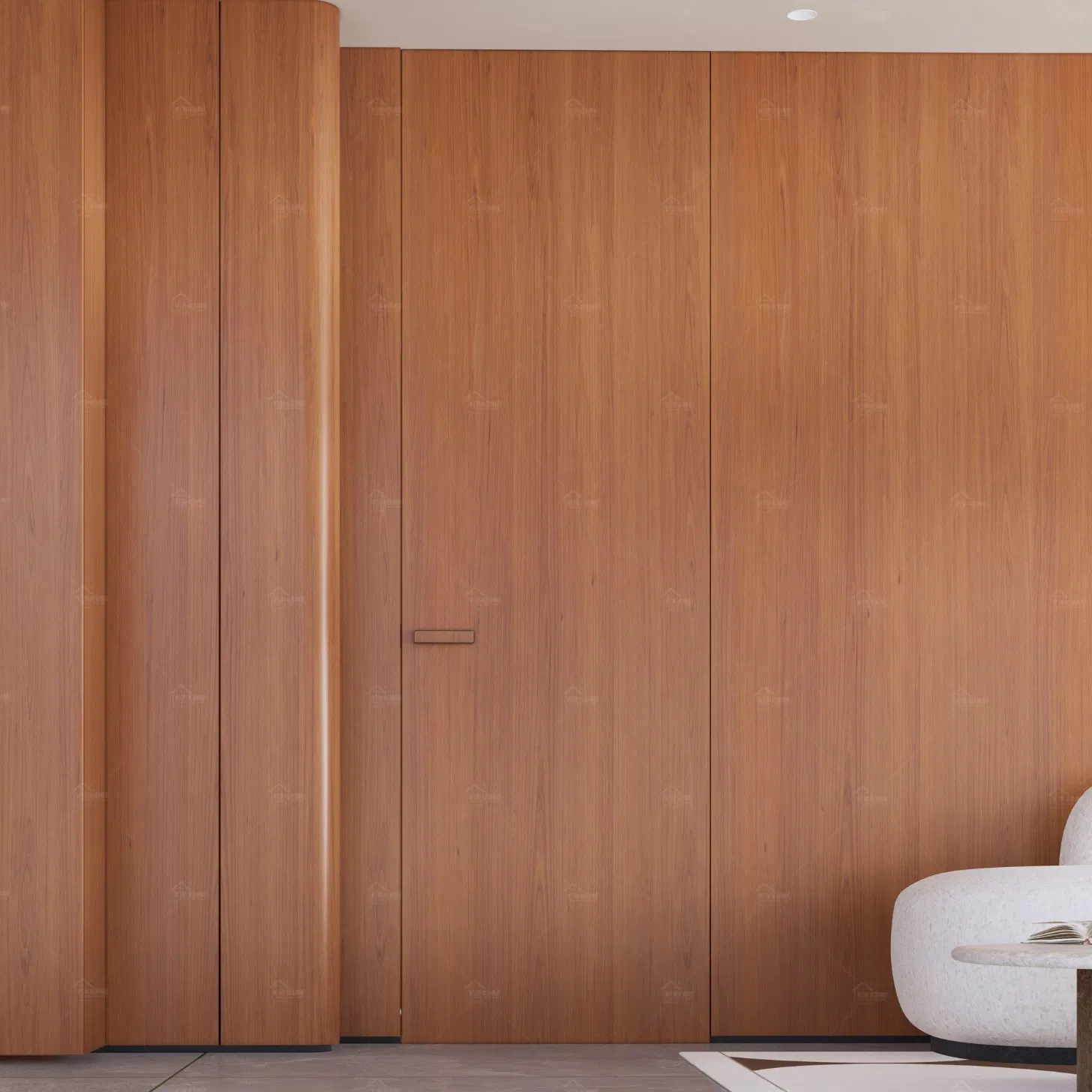 China Top Factory Wholesale House Wood Veneer Hidden Flush Invisible Indoor Doors