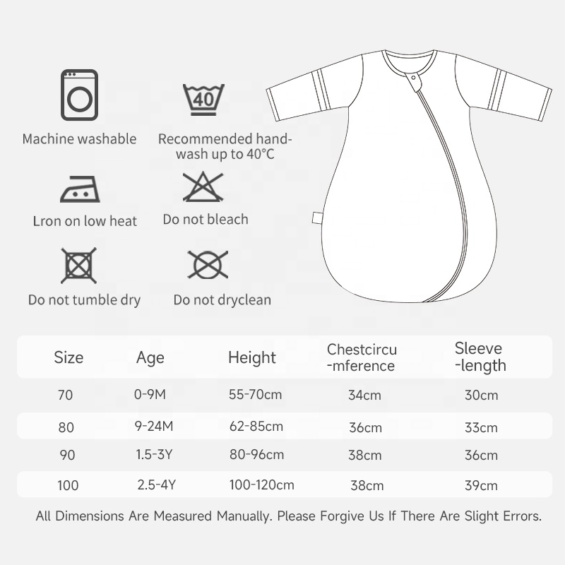 Custom Baby Sleeping Bag Wearable Newborn Blanket Kids Spring Autumn Sleep Sack