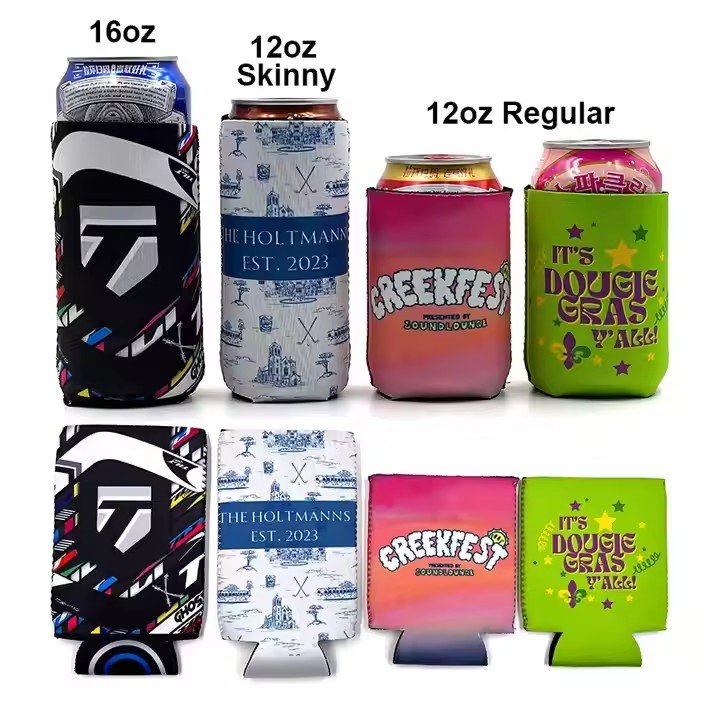 Custom Design 3mm 5mm Neoprene Beer Can Sleeve Bottle Cooler Drink Can Stubby Cooler Stubby Holder