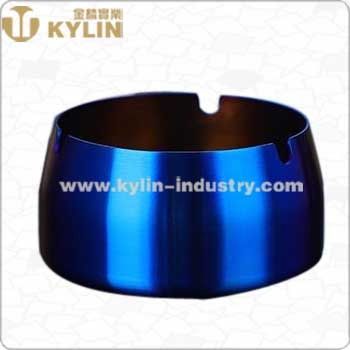 Hot Sale Customized Logo Cigarette Round Aluminum Ashtray Home Creative Bar Portable Retro Cigar Metal Ashtray