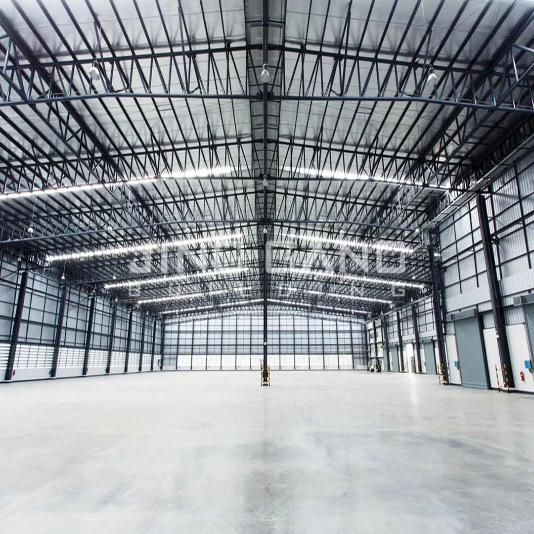 Fabricated Steel Customizable Design Prefab Steel Structure Aircraft Hangar with Insulation Materials