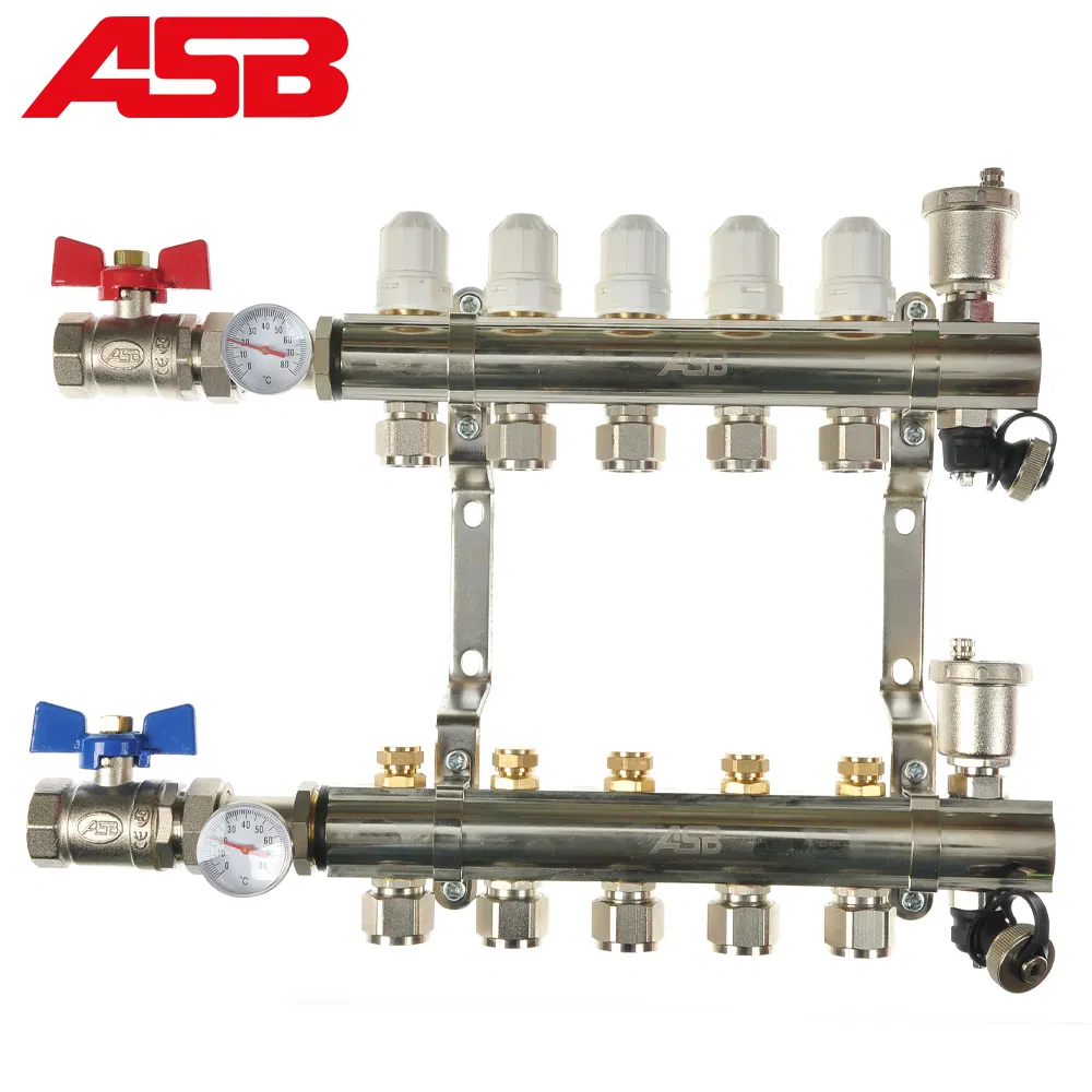 2-12 Ports Water Manifold Brass Manifolds with Flow Meters