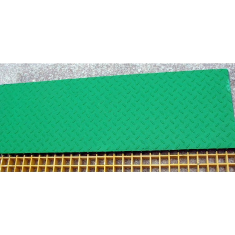 Longevity and Low Maintenance Cost GRP/FRP Covered Grating with Gritted Plate