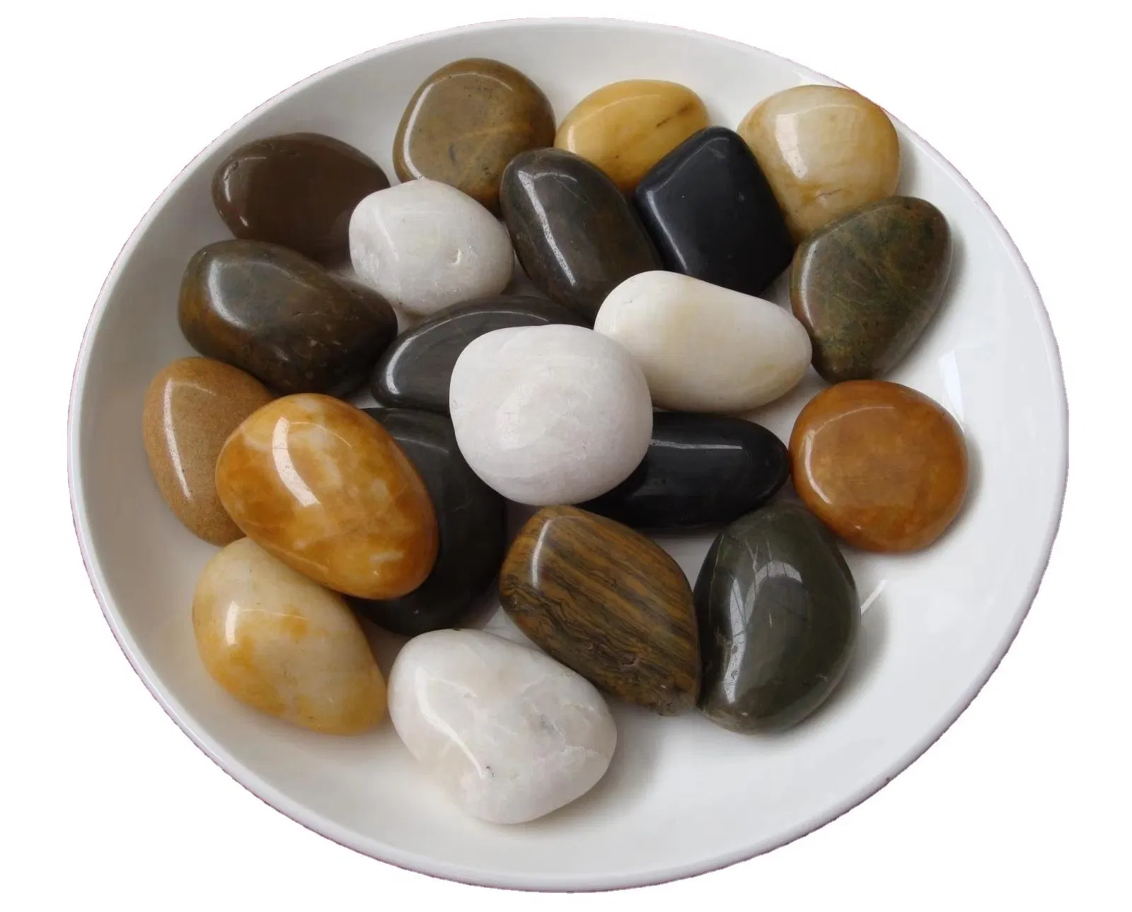 Natural Decorative Polished Mixed Color Pebbles Gravel