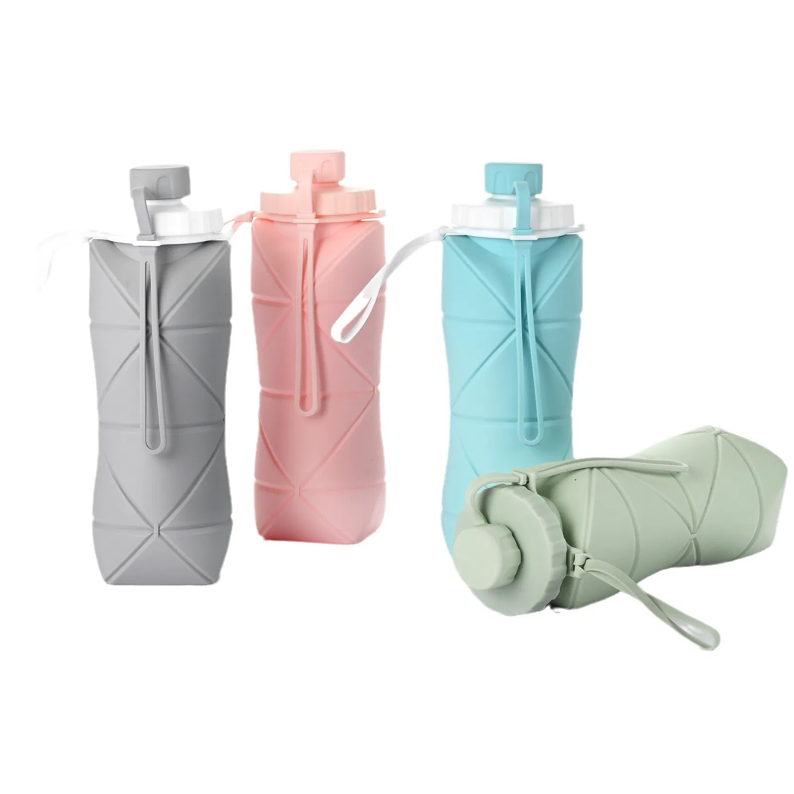 Складная силиконовая бутылка для воды 20oz, без BPA