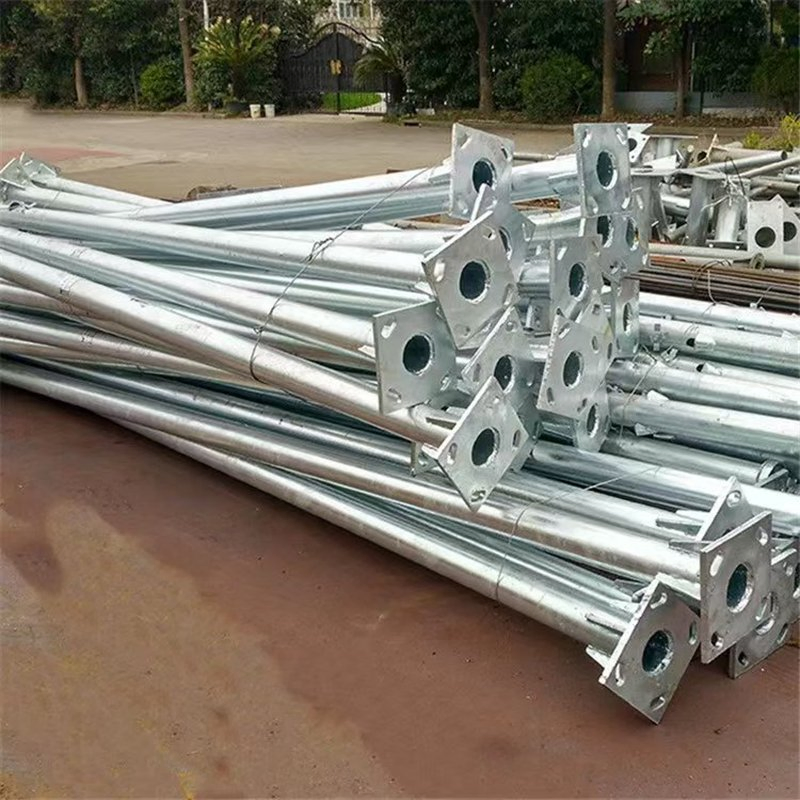 Electric Stainless Steel Tapered Flagpole with Automatic Raise Function