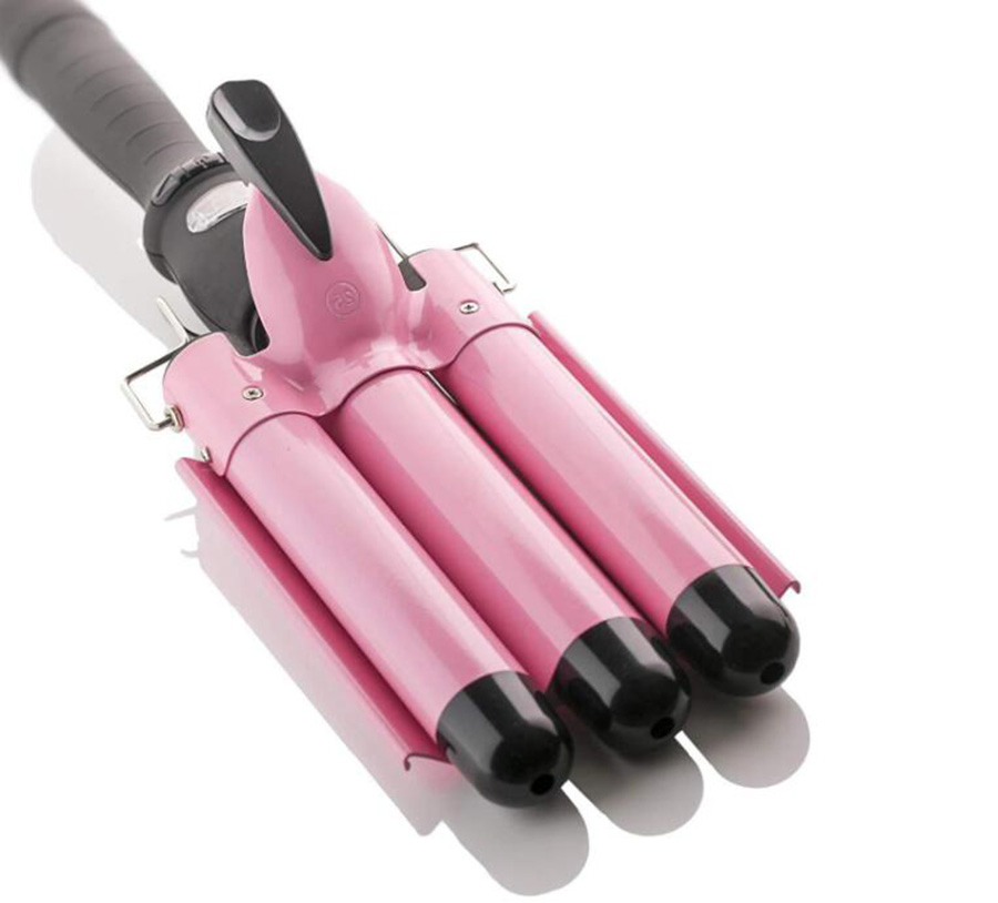 Beach Waver Curling Iron Ceramic Tourmaline 3 Barrel Hair Waver