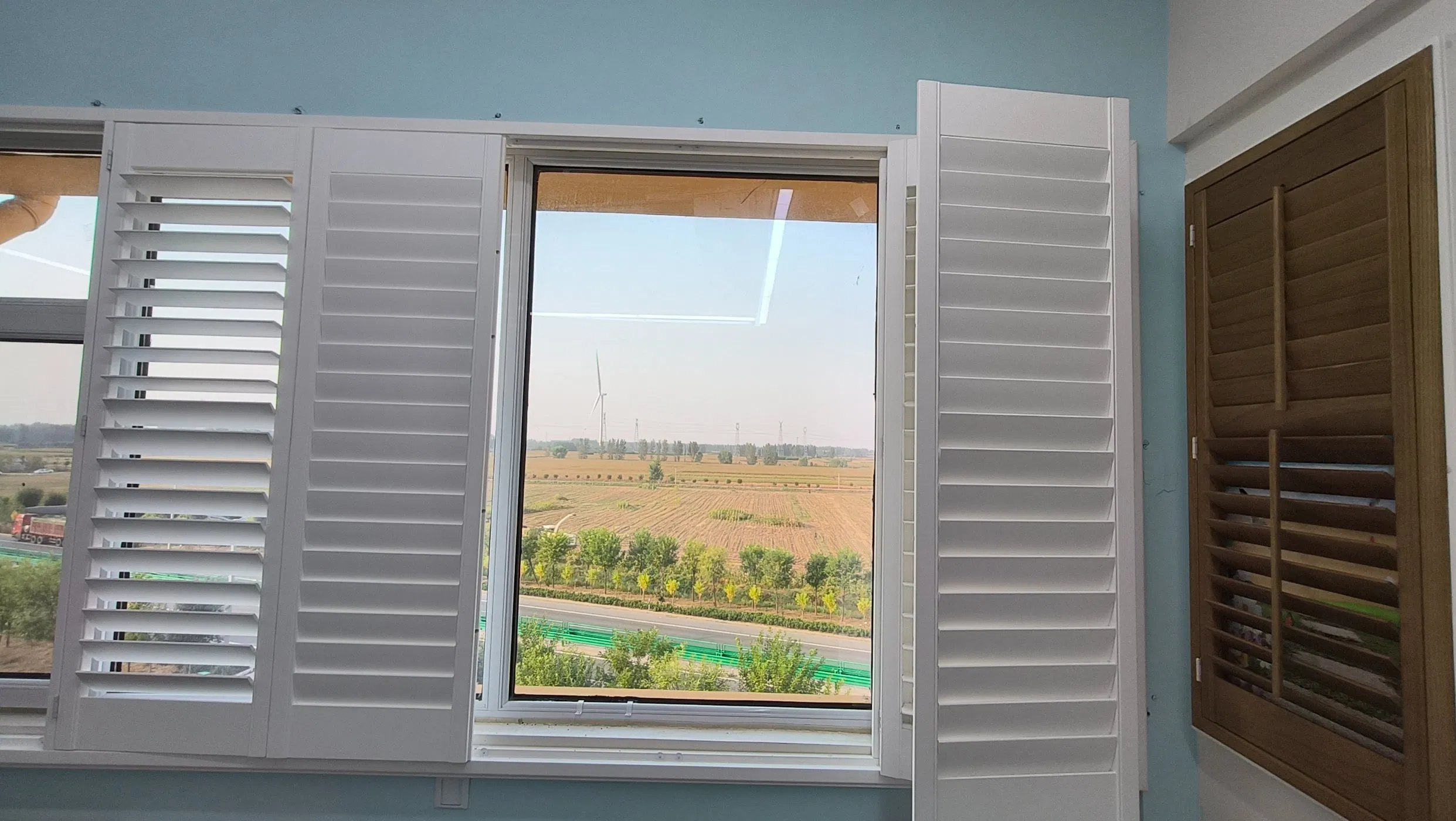 Interior Plantation Shutters Vinyl Wood PVC and Faux Wood Shutters