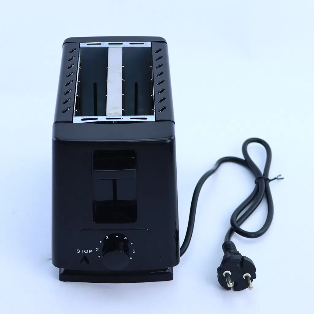 Qlt-298A Household Electric 750W Breakfast Sandwich Toaster Automatic Pop-up Removable Crumb Tray 2 Slices Bread for Kitchen Use