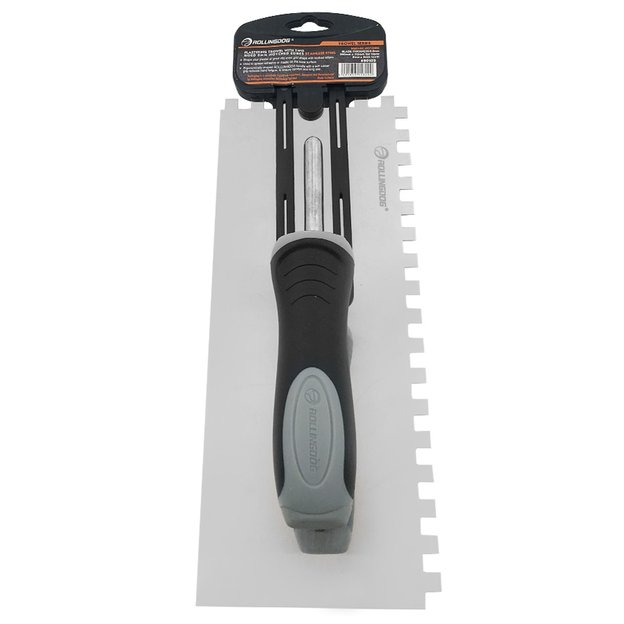Rollingdog PRO 50101 Polished 420 Stainless Steel Blade Plastering Trowel