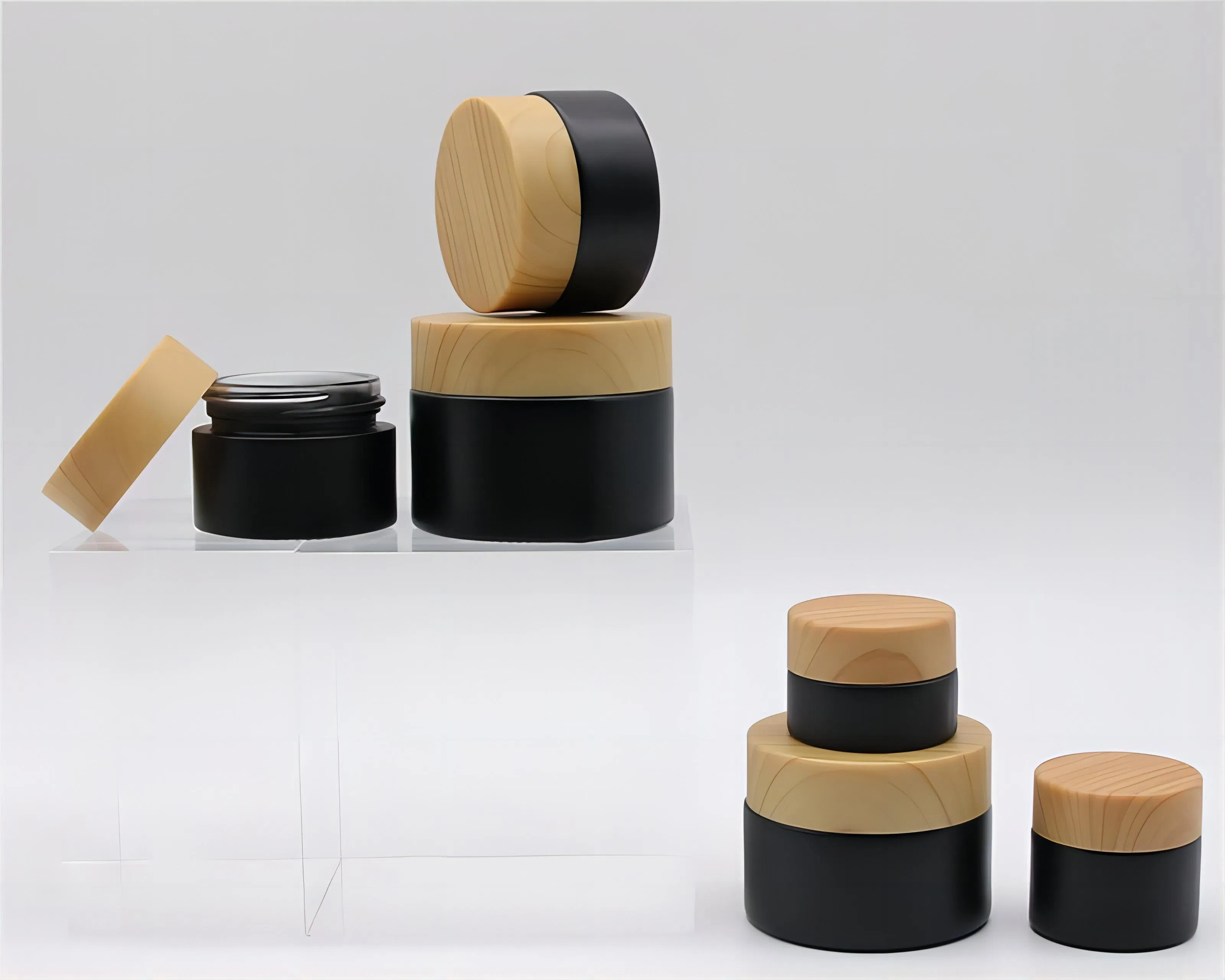 Amber 5g 10g 15g 20g 30g 50g Glass Face Cream Jars