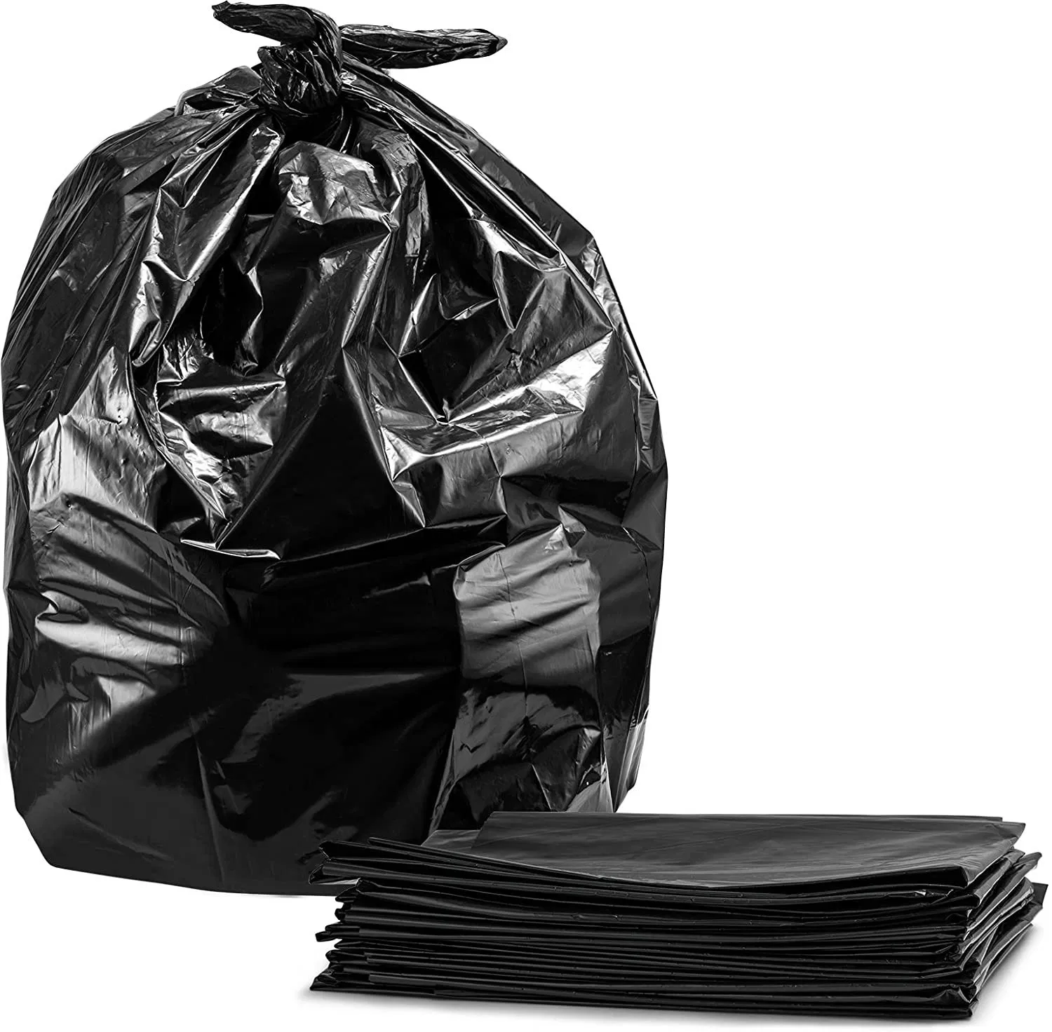 Black Garbage Bags Biodegradable Trash Bags 50X60cm 20L -100L Eco Friendly & Safe
