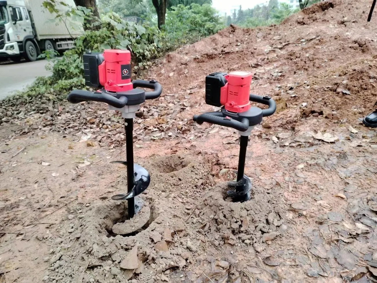 Cordless Garden Tool Lithium Battery Earth Auger Tree Planting Agriculture Machine TM-Ea903li