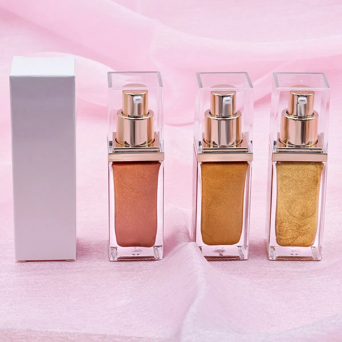 Custom Logo Private Label OEM Shimmer Waterproof Body Face Liquid Highlighter