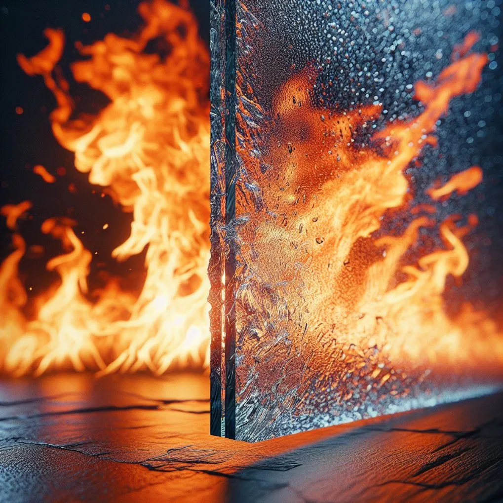 High-Performance Fire-Resistant Tempered Glass, Widely Used and High Safety