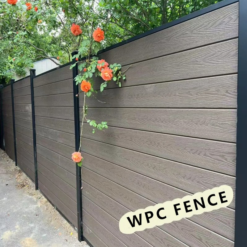 Waterproof and Weather-Resistant Custom Color Second Generation Co-Extruded WPC Fencing