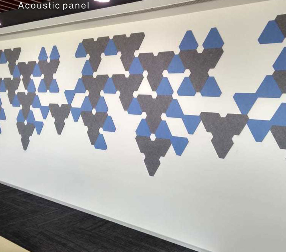 Customized Pattern Decorative UV Wall Panel Pet Fiber Fier Retardant Acoustic Print Board