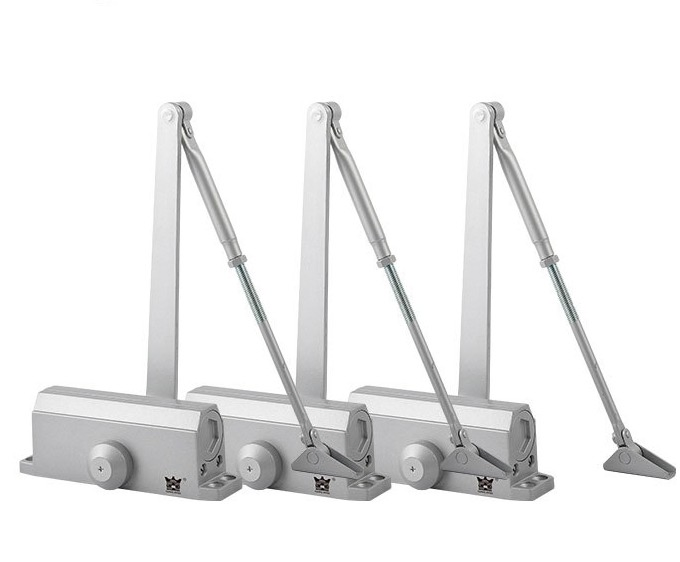 Buffer Hydraulic Door Opener Overhead Transom Door Closer with Spring Adjustable for Heavy Duty Wooden Fireproof Door 20-80kg