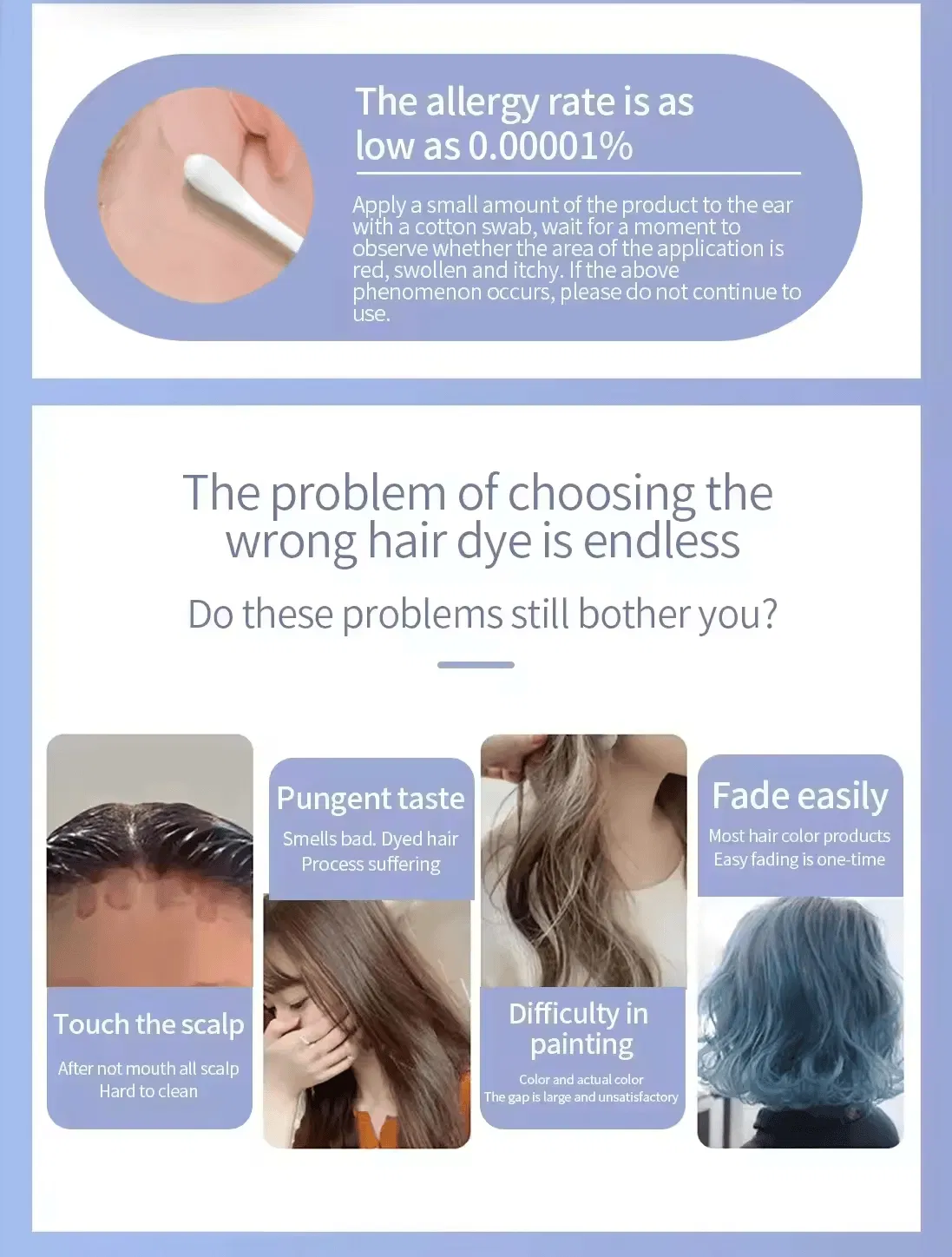 Customized Hair Products Natural Excellent Quality Hair Dye
