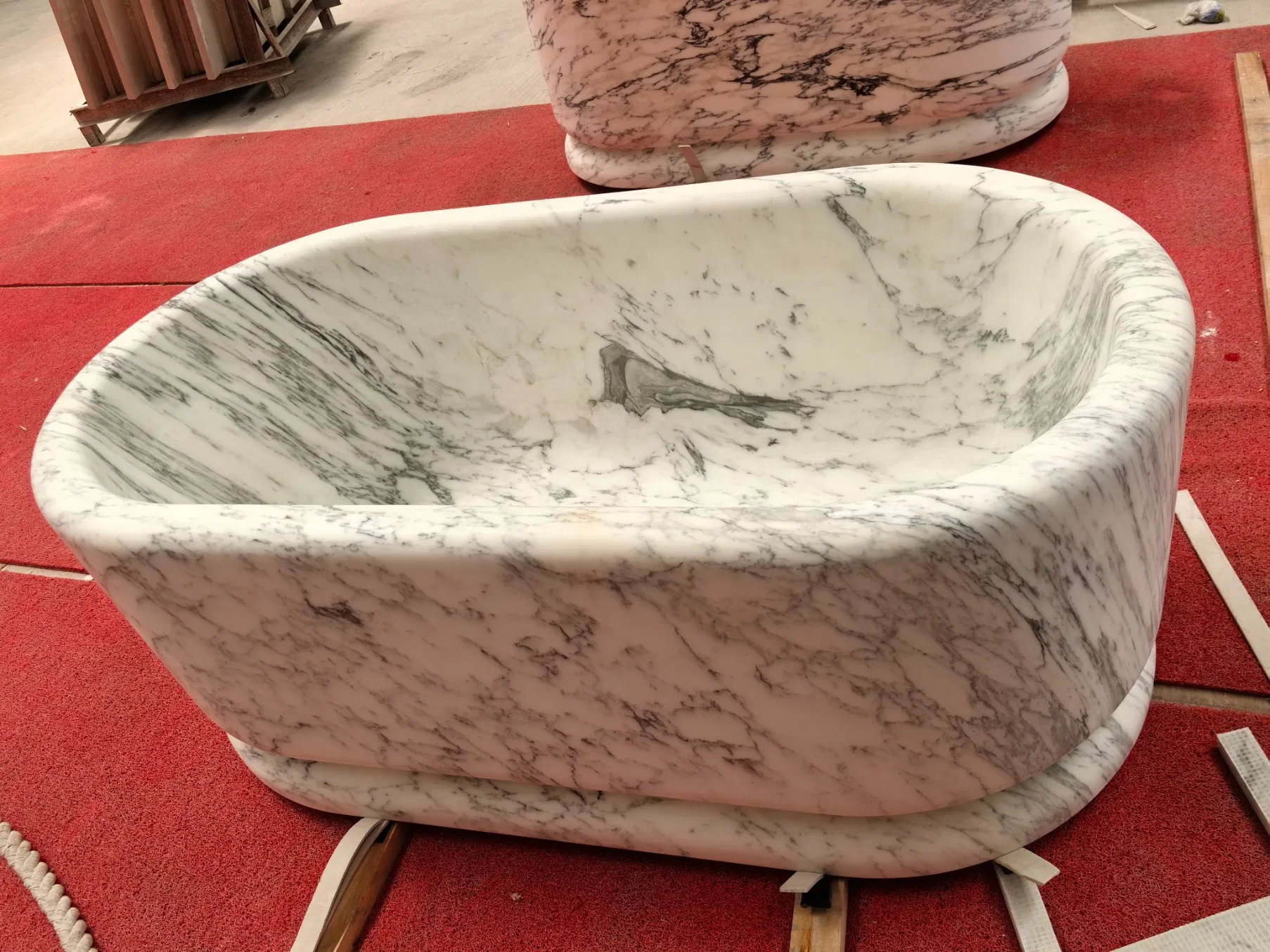 Мраморная ванна Arabesque White Nature Stone