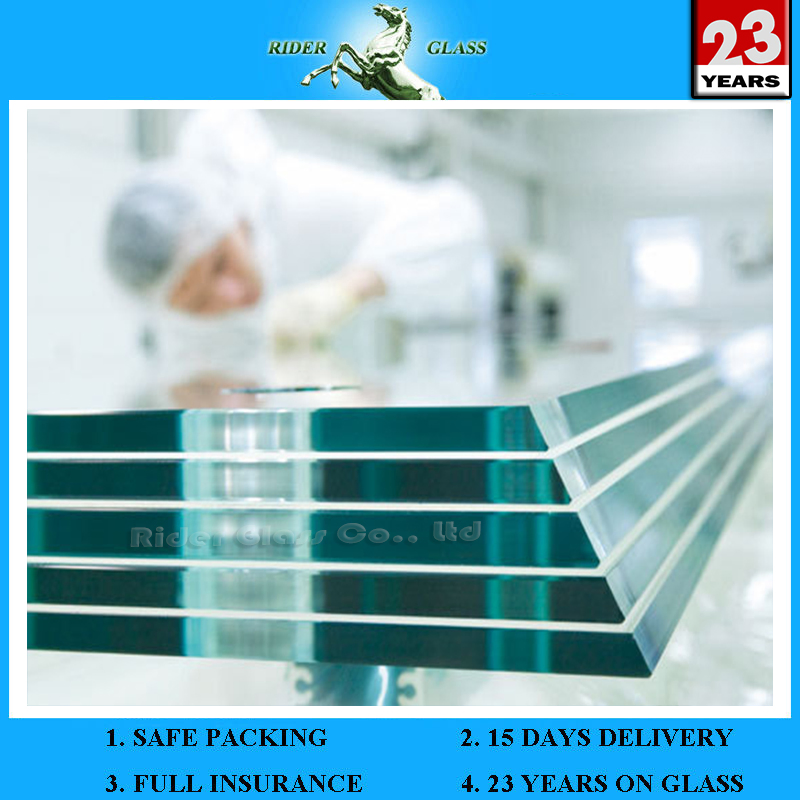 8.38mm 10.38mm with Ce and AS/NZS2208: 1996 Clear Laminated Glass