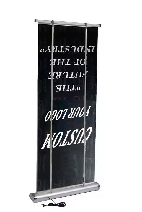 Wematch Portable Electric Roll-up Banner Stand with Aluminum