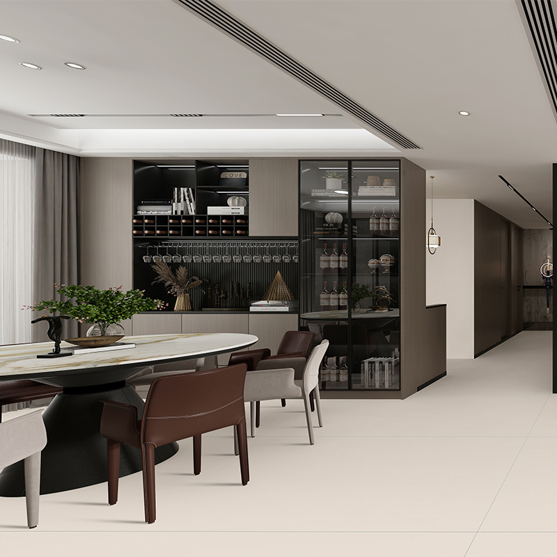 Artificial Stone Sintered Slab Wall Cladding Countertops Ivory White Sintered Stone