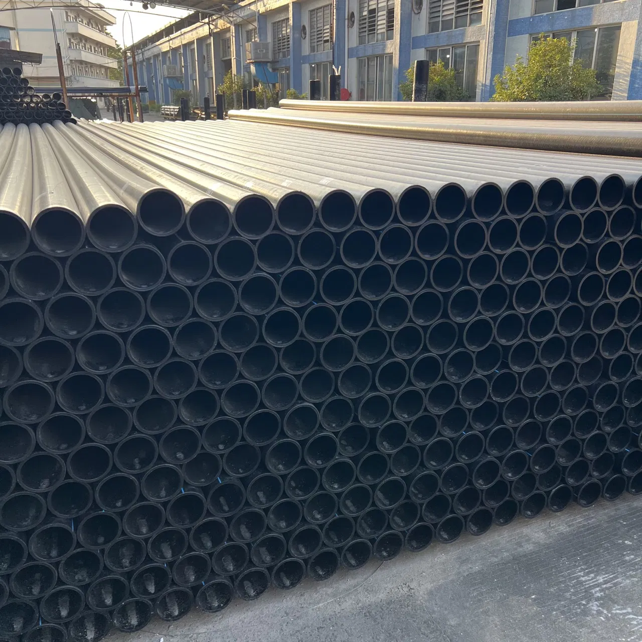 Сталеполимерная труба DFPS PE/HDPE с сетчатым каркасом