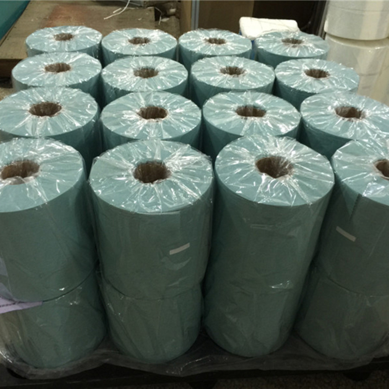 Multipurpose Wipe Jumbo Roll Cellulose/Polyester Industrial Wipes