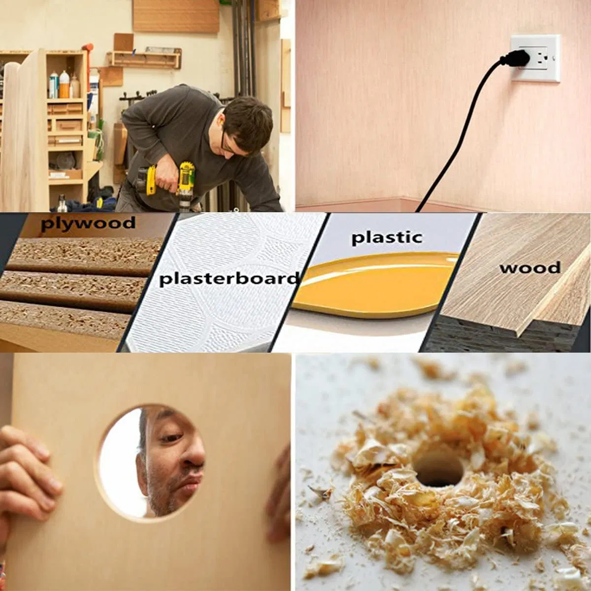 High Quality Carbon Steel Hole Saw Set 4 PCS