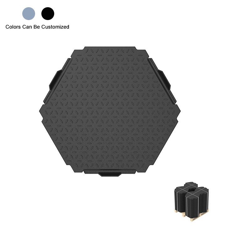 Heavy Duty HDPE Ground Protection Mats Easy Installation Hexagon Turf Protection Mat