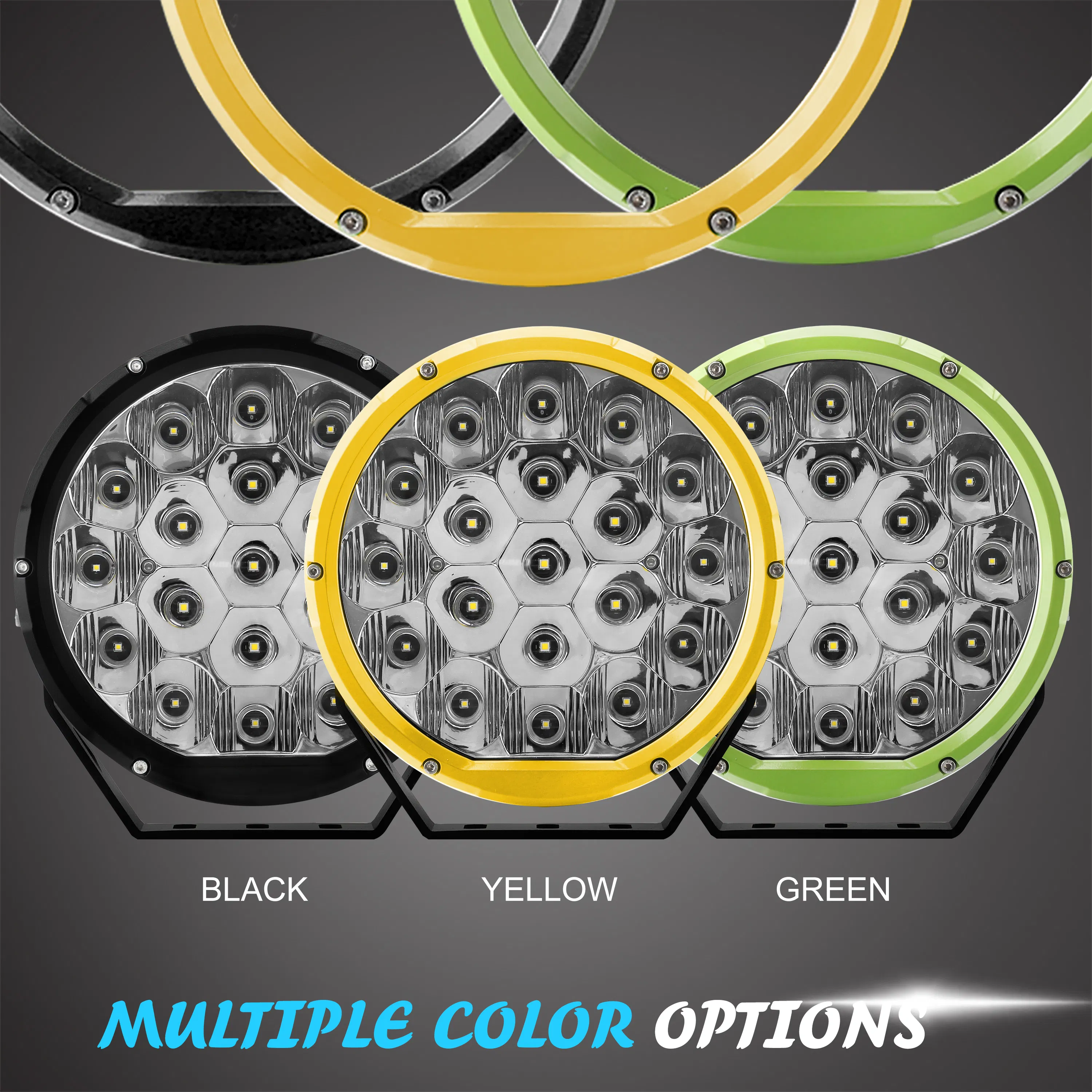 Круглый светодиодный прожектор 7 дюймов, 11000 лм, 106Вт