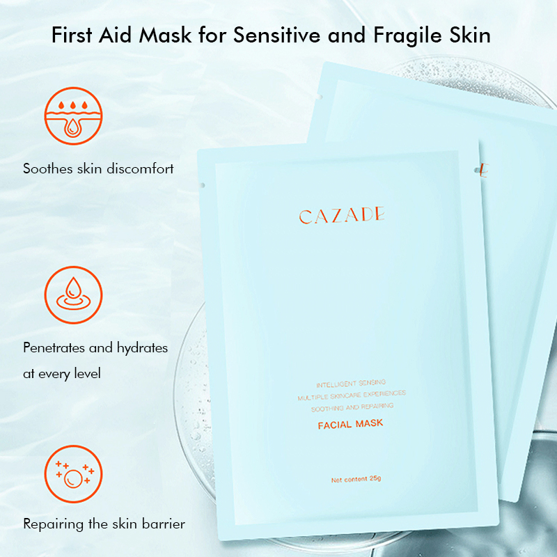 Private Label Brightening & Soothing Enhances Skin Tone Repairs Sensitive Skin Facial Sheet Mask Skin Care