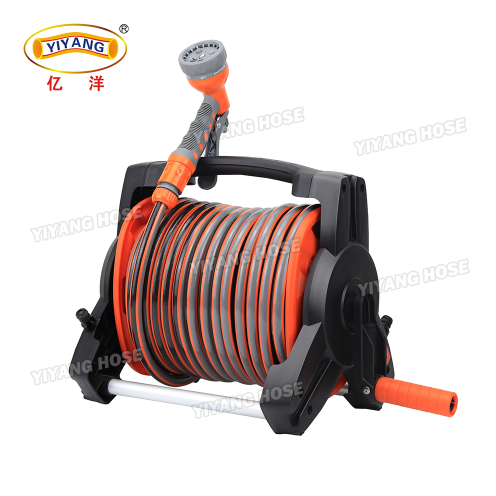 Compact 10m Garden Hose Reel for Space-Saving Storage