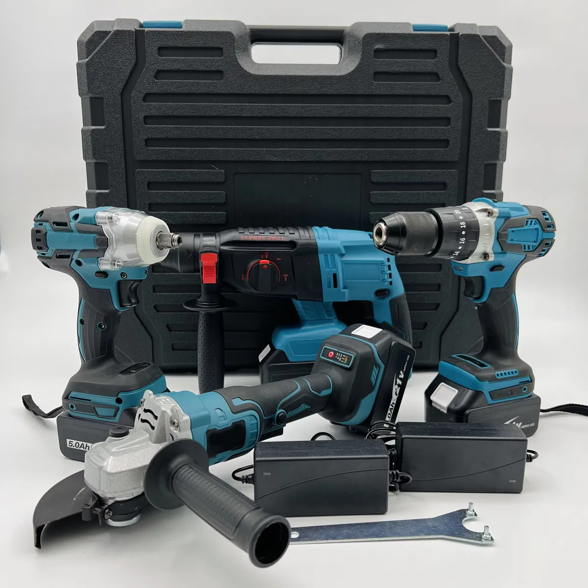 Cisivis Brushless Cordless Tool Set in Heavy Duty Hard Case Drill Power Tool Set Industrial Electric Tool Set