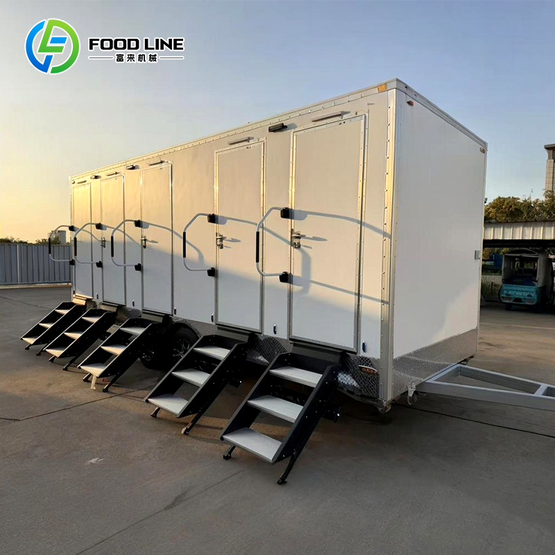 Mobile Toilet Trailer Outdoor Portable for Events Luxury